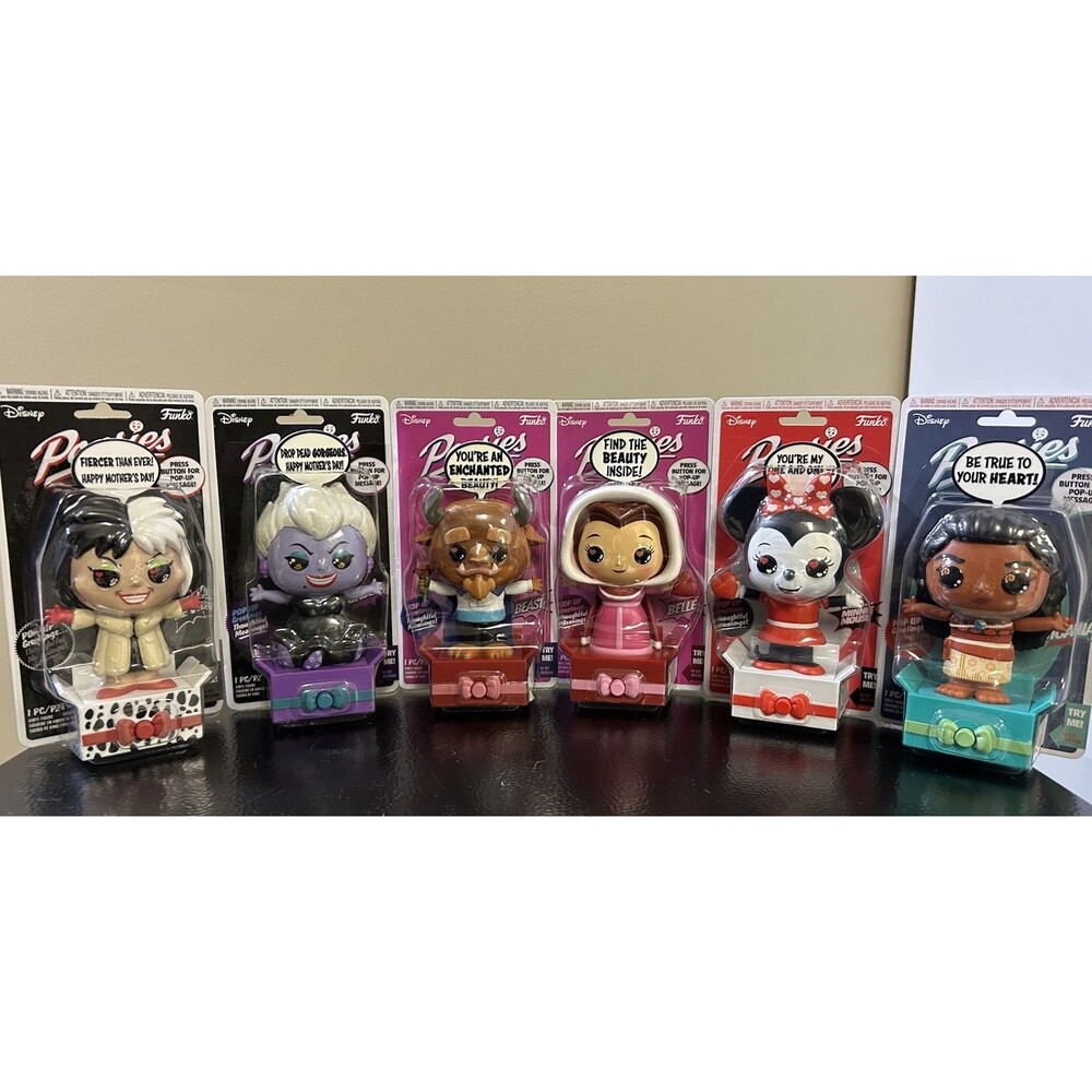 Disney Lot (6) Funko Popsies: Disney | Pop-up Message Figures
